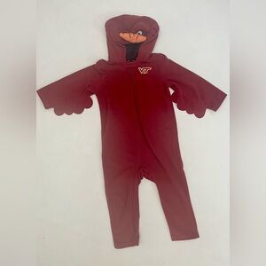 Mascot Wear by Varsity toddler Virginia Tech one piece outfit size 4 Hokie
